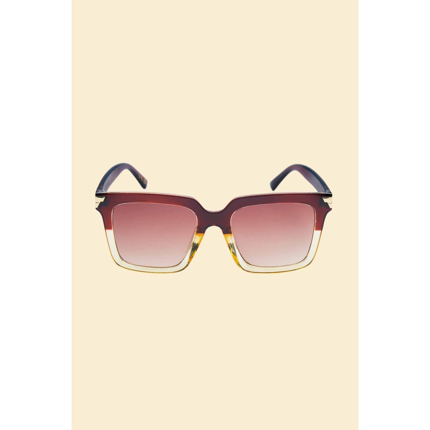 Luxe Fallon - Mahogany/Nude Sunglasses - Presell