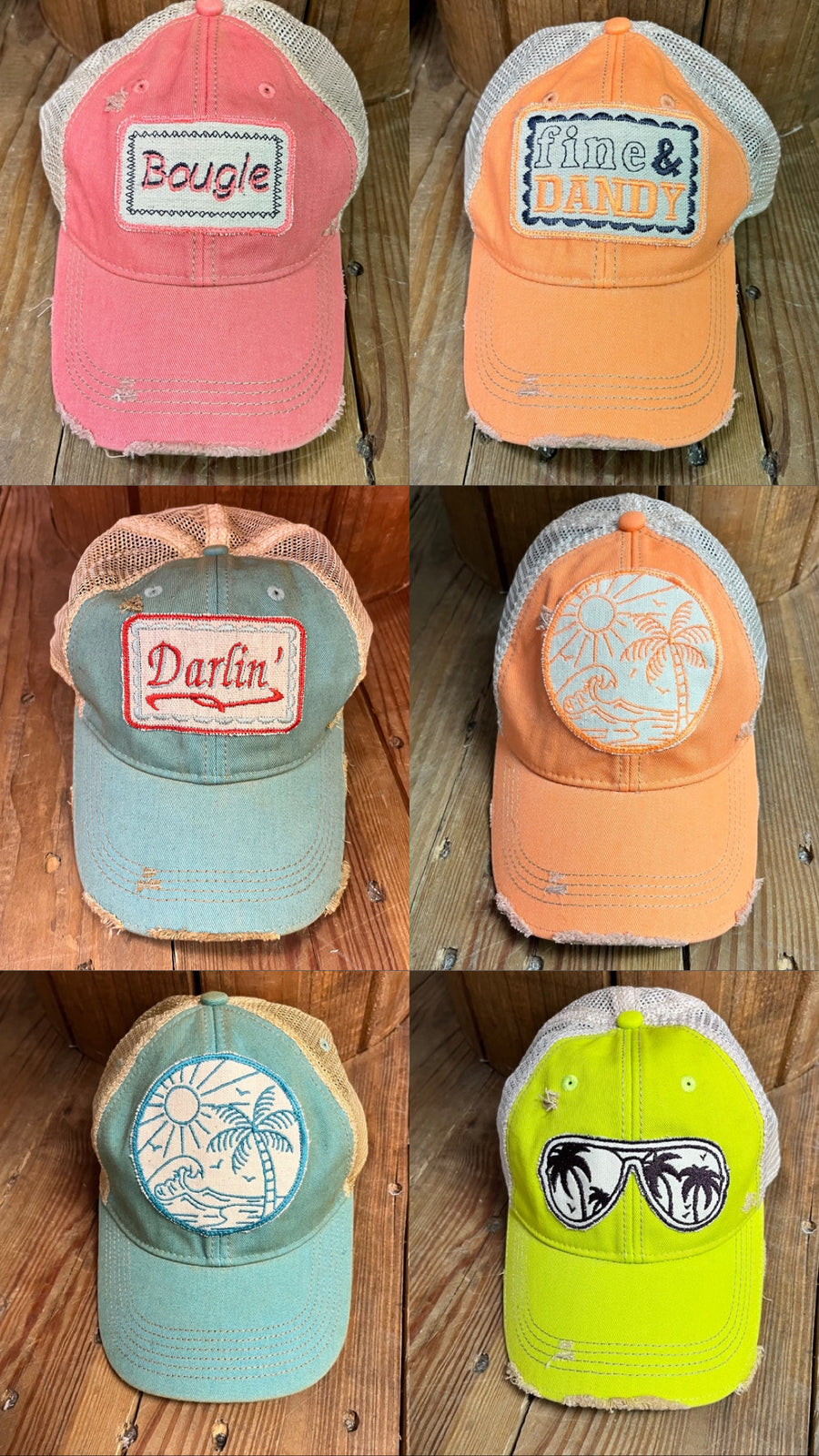 Distressed Hats