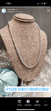 Tennis necklace