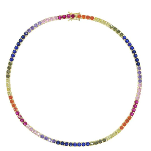 Accessory Concierge Rainbow Tennis Necklace