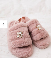 Rebecca Crystal Slingback Slippers