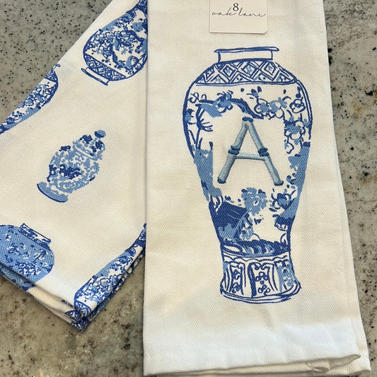 Initial Ginger Jar Dish Towel
