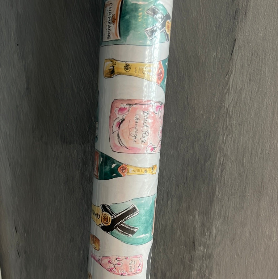 Wrapping paper champagne