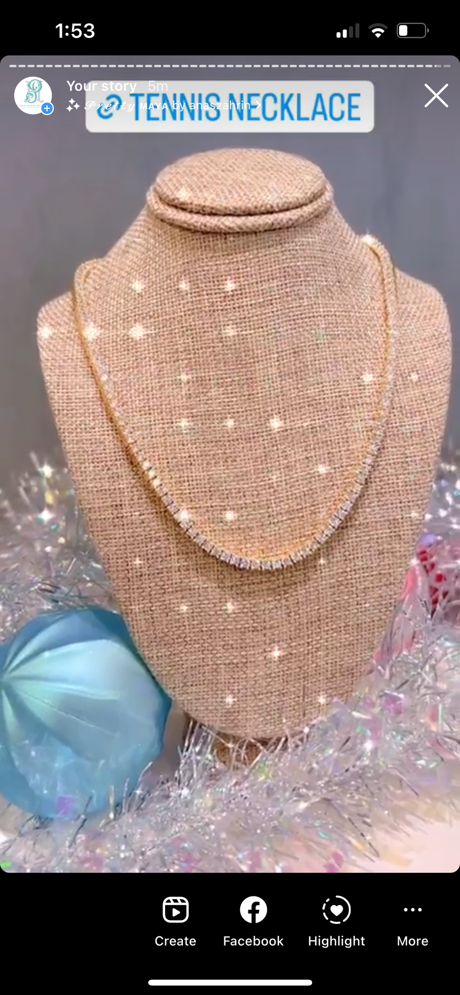 Tennis necklace
