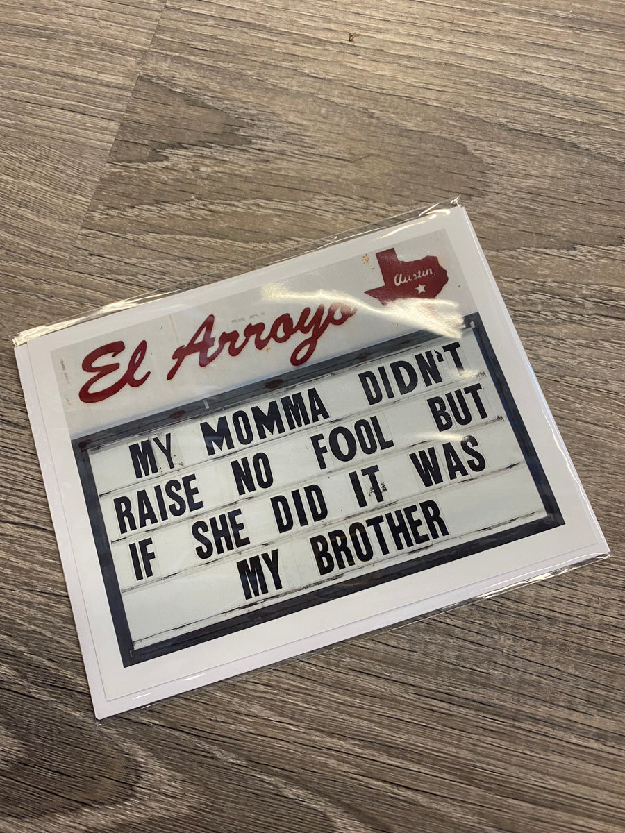 El Arroyo Cards (multiple saying)