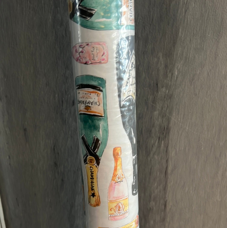 Wrapping paper champagne