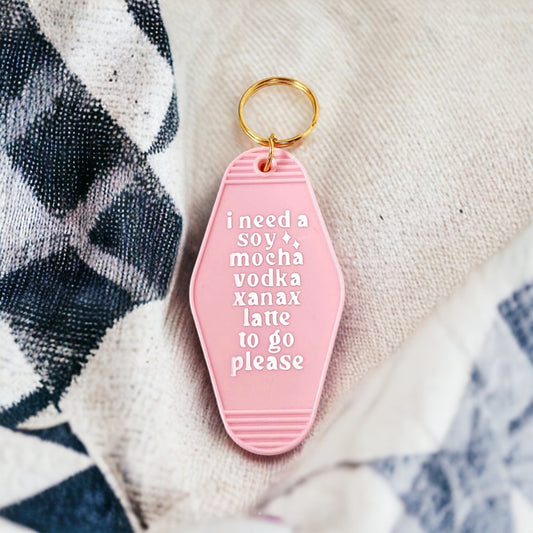Mocha Xanax keychain