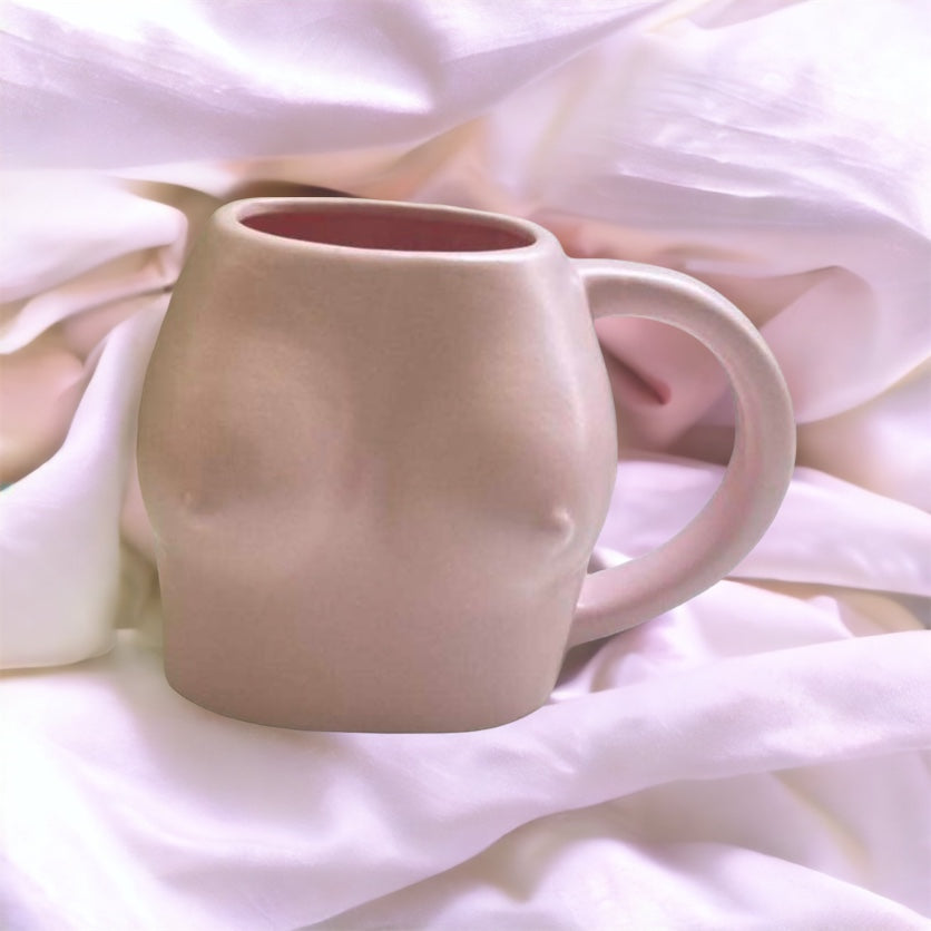 Pink boob mug